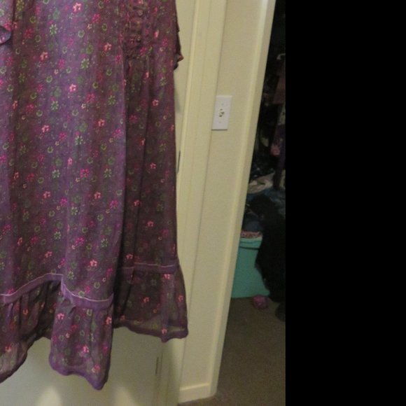 REDOUTE CREATION TUNIC BLOUSE ** SIZE 24 W  **poly - Picture 2 of 11